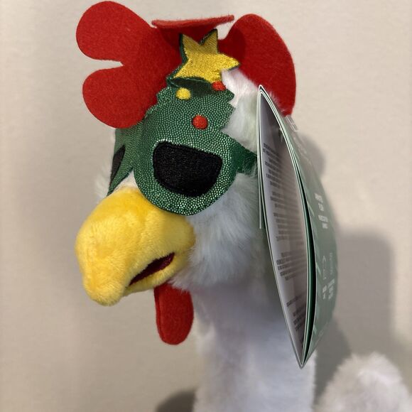 Animated Singing Christmas Chicken  Plush Toy – Holiday Sweater, Sings & Dances - Picture 3 of 10